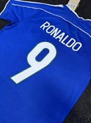 Camisa Brasil Reserva 1998- Versão Retro N° 9 Ronaldo