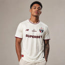 Camisa São Paulo Comemorativa 26/27 Jogador New Balance Masculina - Off White